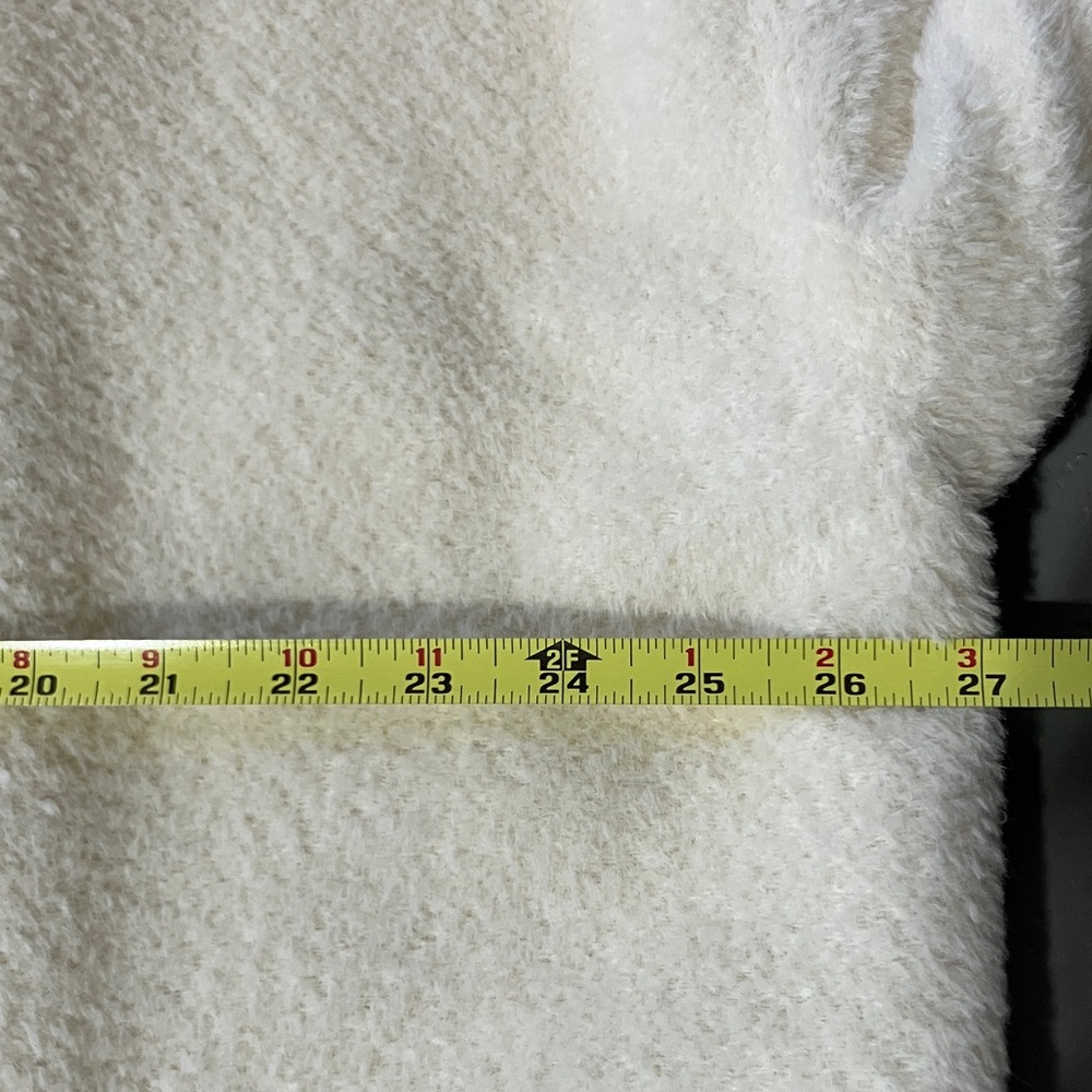 Lux Eileen Fisher Ivory Alpaca Wool Cocoon Coat - Picture 7 of 12